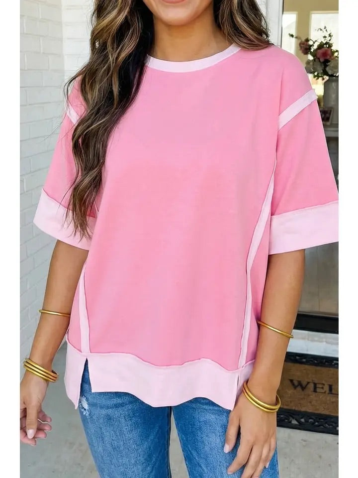 Pink Oversized Tee