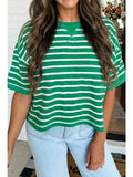 Striped Ribneck Short Sleeve Tee