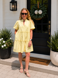 Yellow Tier Dress